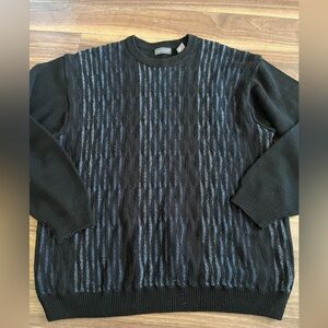 Vintage 90’s Jantzen Wool Abstract Knit Crewneck Pullover Sweater Mens L